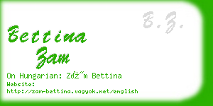 bettina zam business card